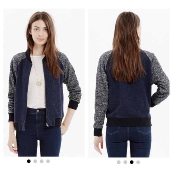 madewell varsity bomber jacket